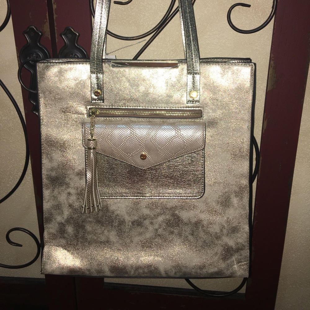 New Kate Landry Gold large bag